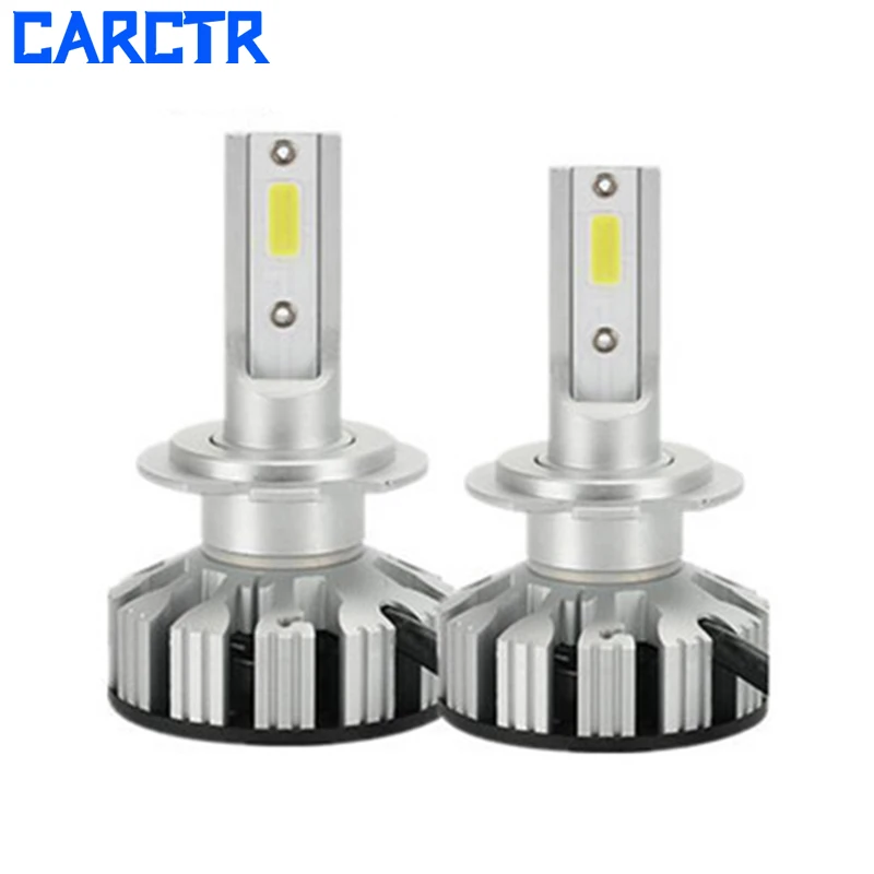 CARCTR H7 H4 светодиодный лампы для автомобиля H1 H8 H9 H11 светодиодный автомобилей головной светильник лампочка HB3 HB4 HB2 9005 9006 9003 светильник DOB 40w 12V 5000LM для автомобильных фар