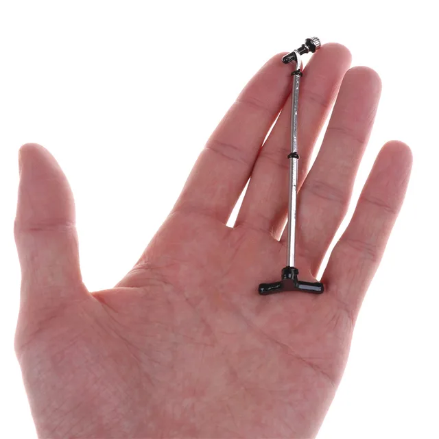 Cute Mini Metal Microphone Model 1:12 Doll House Dollhouse Miniature Furniture Accessories 2019 Newest Sale 6