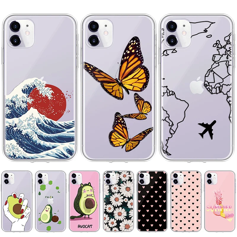 Чехол для iPhone 11 Pro Max чехлы мягкий силиконовый чехол из ТПУ pro 11pro Coque бампер