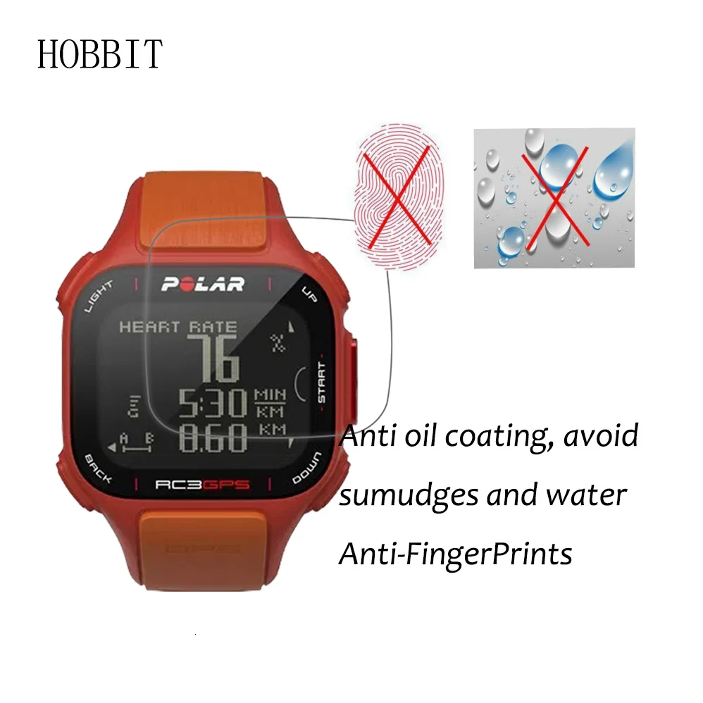 3 шт для полярных RC3 спортивных Smart Watch 5 H нано взрывозащищенные Экран протектор Высокое разрешение анти-шок ЖК-дисплей Gurad пленка