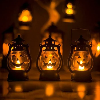 

Halloween Decoration Paper LED Lantern Hanging Pumpkin Lamp Party Home Props 2019 New Design
