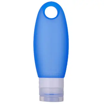 

Portable Travel Silicone Emulsion Points Bottling Shower Shampoo Cosmetic Airless Refillable Bottle Blue
