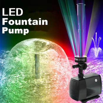 

40W 2000L/H LED Fountain Pump Fish Pond Aquarium Submersible Water Pump Garden Fountain Decoration With Led Color Changing