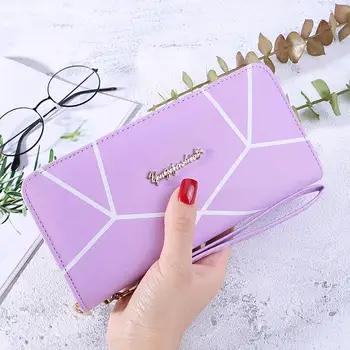

PinShang Women Multifunction Geometric Pattern Zipper Purse