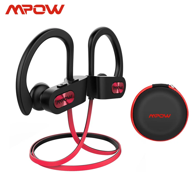 Prezzo Mpow Fiamma IPX7 Impermeabile Bluetooth 4.1 Cuffie A Cancellazione di Rumore Auricolare HiFi Stereo Senza Fili di Sport Auricolari con Microfono Caso