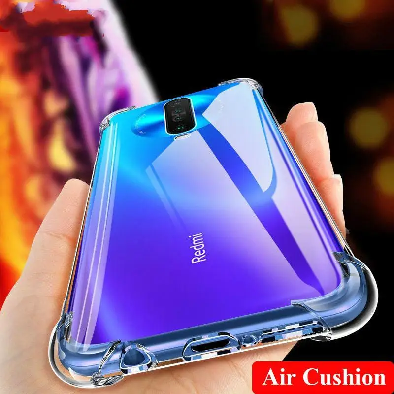 Transparent Soft TPU Case For Xiaomi Redmi K30 Clear Silicone Protective Back Cover K 30 Airbag Shockproof |