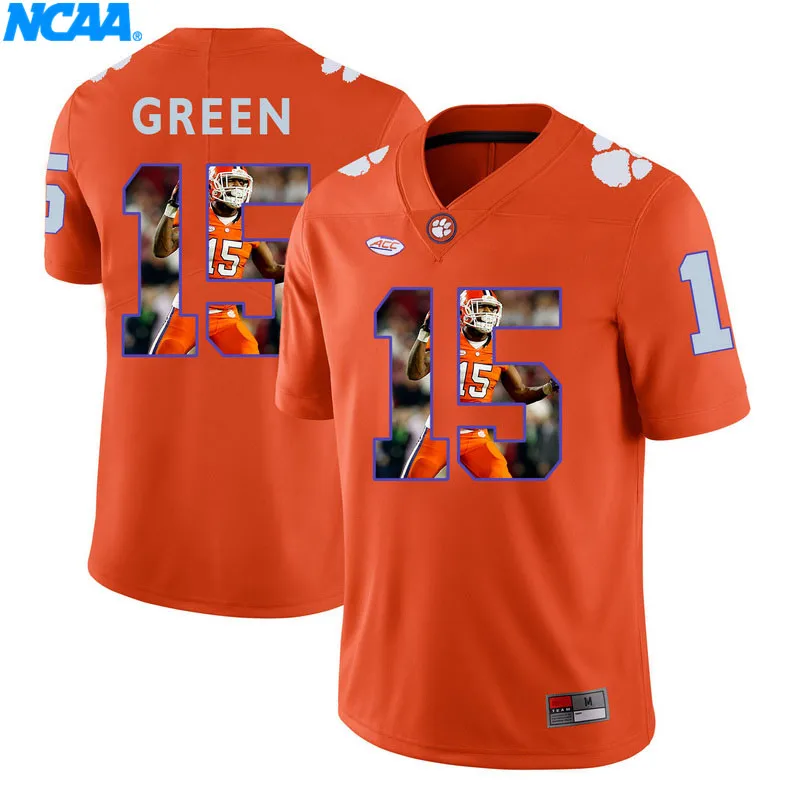 Новое поступление высокое качество Clemson Tigers Peake#19 Kearse#1 футболка колледжа Джерси S-XXXL