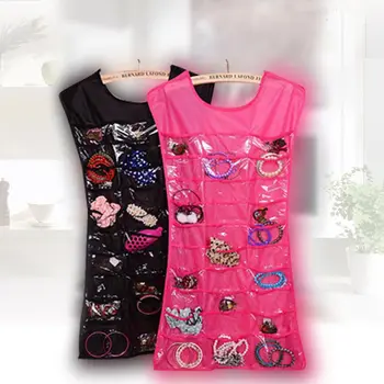 

Necklace Holder Jewelry Display 30 Pocket Ring Hot Sale Hang Loop Earrings Bracelet Jewelry Organizer Storage Bag