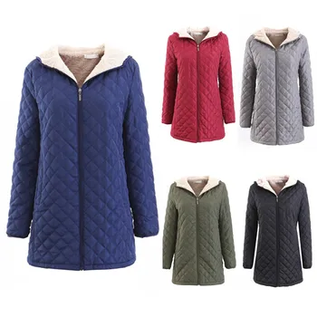 

Womens faux fur coat Winter Warm Zipper Hoodie Solid Plus Size vintage Trench Jacket Overcoat Outwear faux fur coats plus sizes