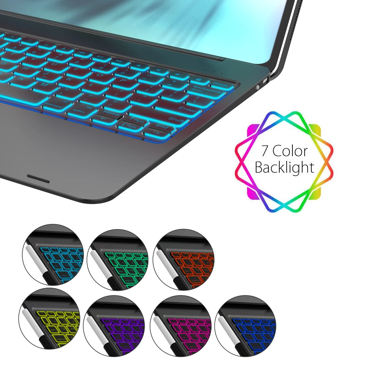 Чехол с клавиатурой США для iPad Pro 12,9, bluetooth-клавиатура, чехол для планшета, набор протекторов с 13 дюймовыми универсальными сумками для планшетов и ноутбуков