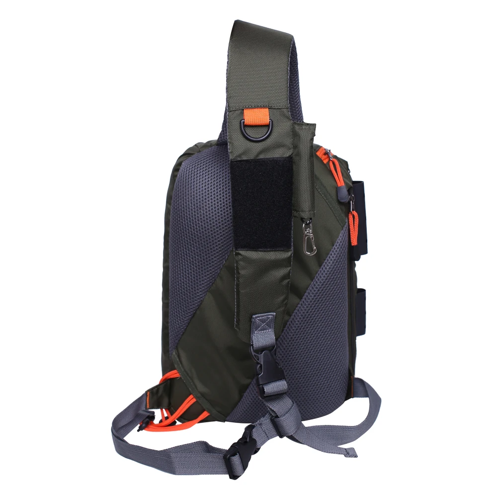 Fly Fishing Sling Pack Fishing Crossbody Sling Tackle Storage Bag Fishing Gear Shoulder Backpack