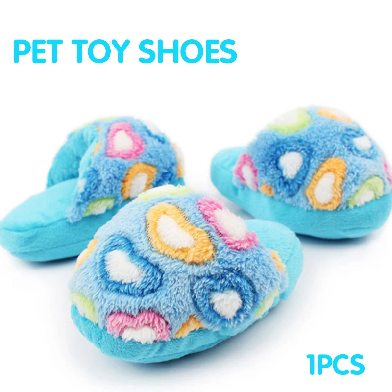 

Puppy Random Color 1pc Chew Slippers Pet Shoes Dog Chew Toys Toy Play Dog Toy Waterproof Plush Squeaker Toy Pet Sound Magnetic