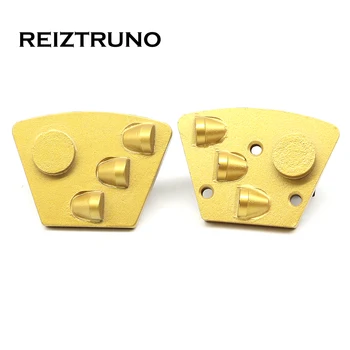 

REIZTRUNO Trapezoid Diamond Metal Floor Grinding Disc one Segments and 3*1/2 PCD Concrete Floor Grinder For Epoxy Removal tool