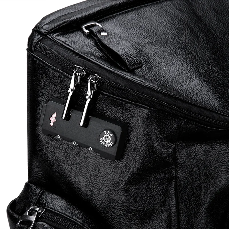

Backpack Men's Backpack Sports Bag Password Lock Charging USB Large Capacity Waterproof Separate Shoes Bit Bag