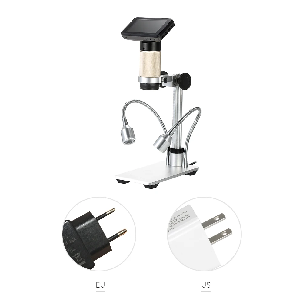 

300X HDMI 3.0MP Electronic Digital Video Microscope 1080P Soldering Microscope USB Output Portable LED Magnifier