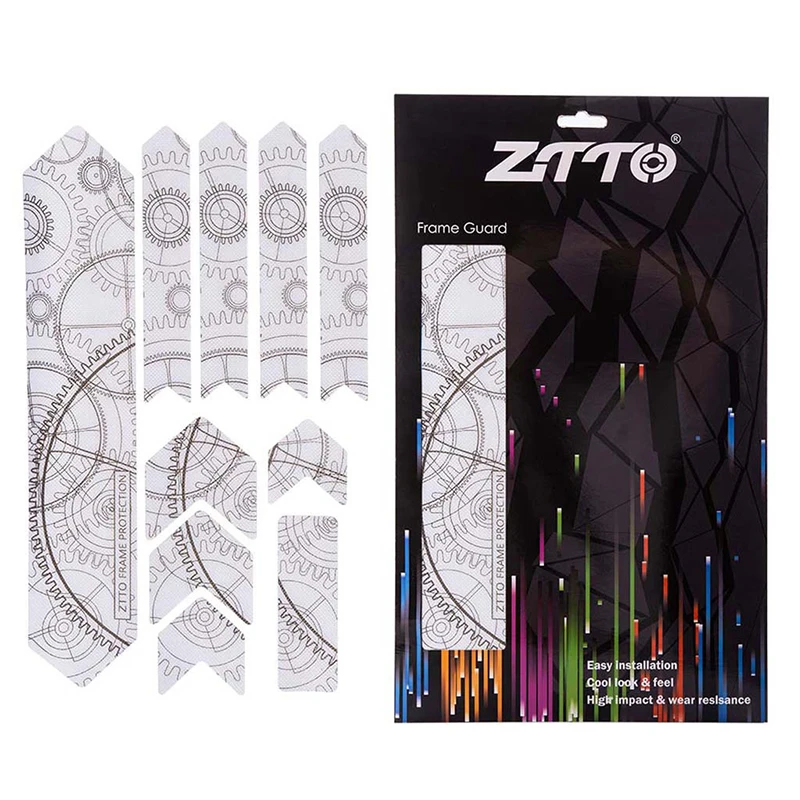 ZTTO наклейки для велосипеда против царапин MTB дорожный велосипед Водонепроницаемый защитный чехол для рамы велосипеда защитные наклейки