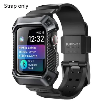 

Suitable For Apple Watch 4 Two-Color Tpu Anti-Drop One-Piece Wristband Protective Case Integrated Strap