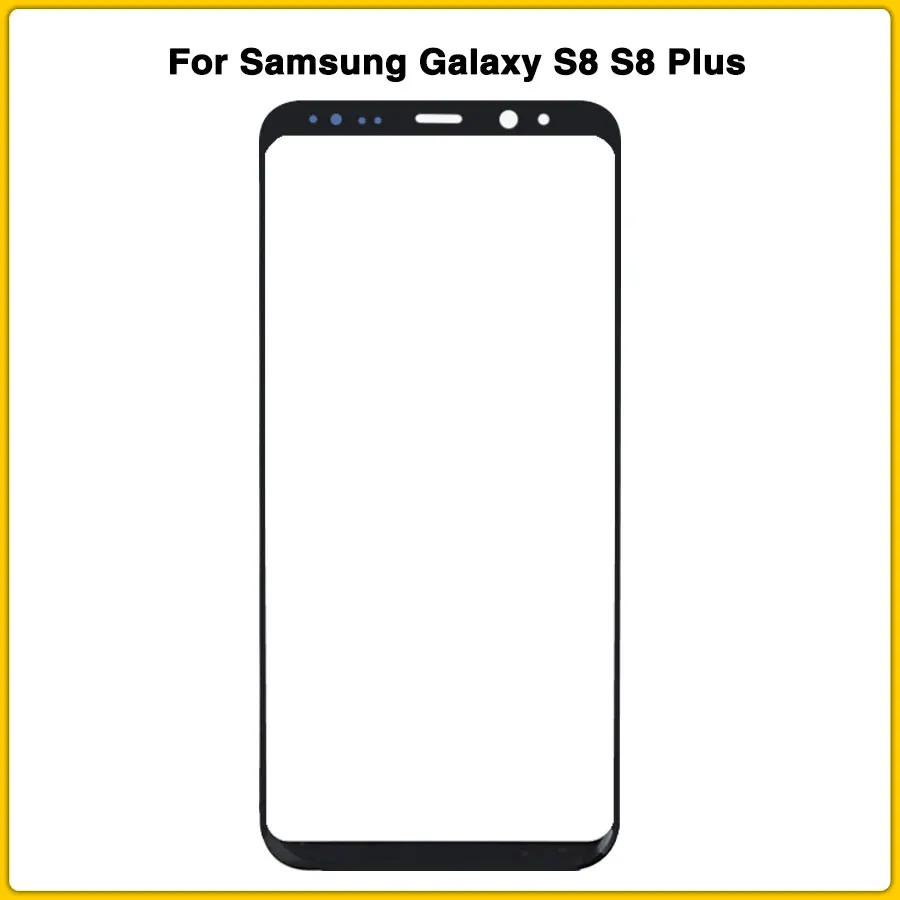 AAA+++ S8 сенсорный экран для samsung Galaxy S8/S8 Plus Note 8 G955 G950 передняя внешняя стеклянная крышка сенсорной панели Замена