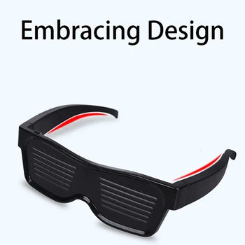 

Magic Bluetooth Led Party Glasses App Control Luminous Glasses Emd Dj Electric Syllables Party Eye Glasses 2019 Original Sale