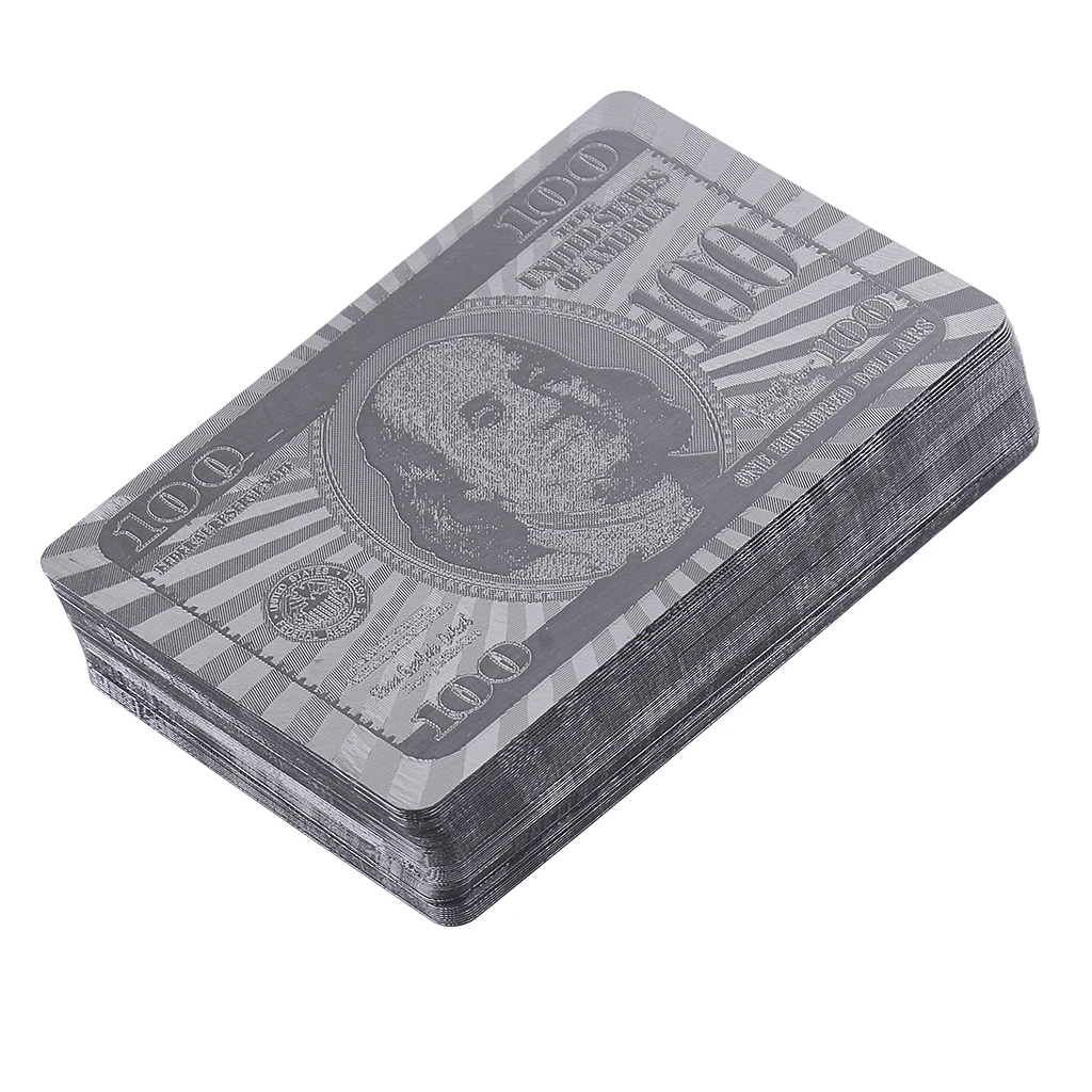 Посеребренные игральные карты с полным покером (54 шт.) рождественский подарок |