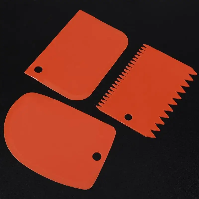 3 шт./компл. скребок для торта теста мастики украшения пластиковый инструмент