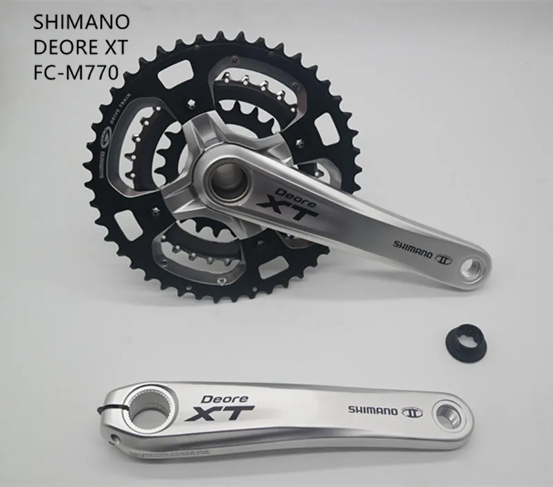 SHIMANO DEORE XT M770 bicicleta platos bielas FC M770 9/10S Velocidad 30 /27s velocidad bicicleta MTB hueco manivela conjunto 22T 170 de 175mm|Cigüeñal y cadena de de bicicleta| - AliExpress