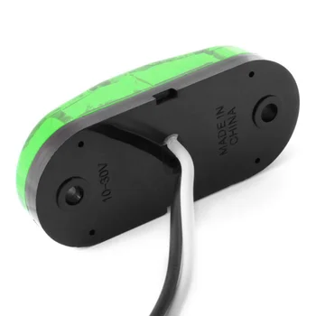 

PC Lens Side Marker Light Oval Blinker Trailer Van Waterproof 12V-24V 2 Diodes