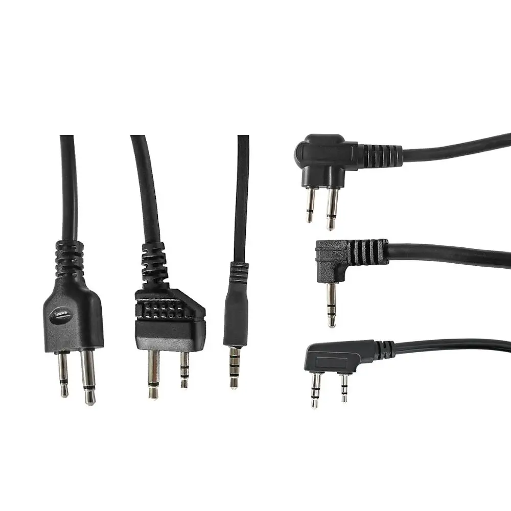 Outdoor sports military tactical headset walkie-talkie accessories headphone adapter PELTOR PTT push-to-talk