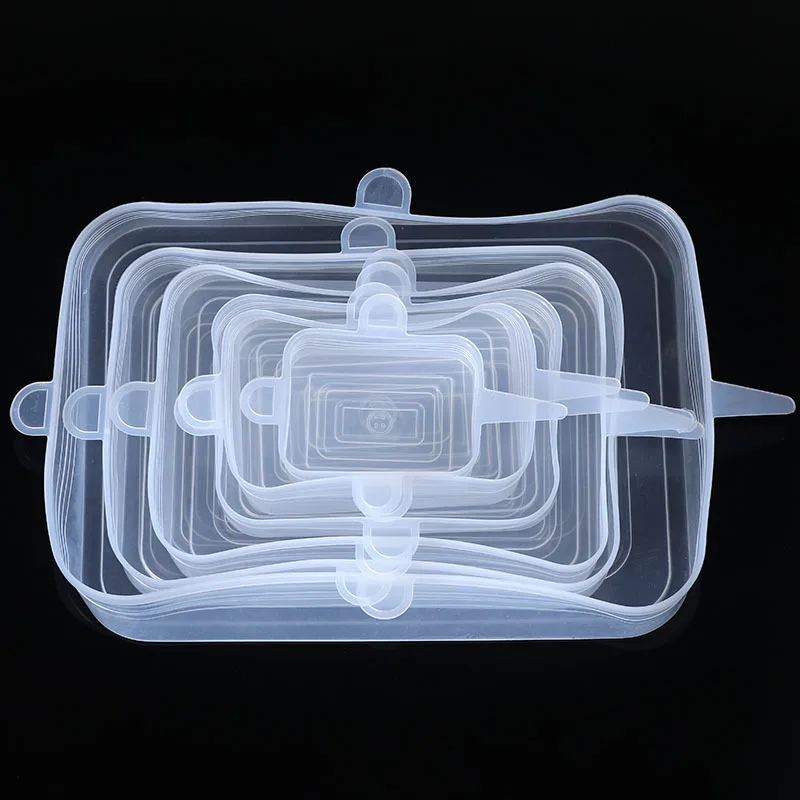 ZMOAE Lot De 6 Couvercles Extensibles En Silicone Sans BPA, Réutilisables Et Durables Pour Bol De