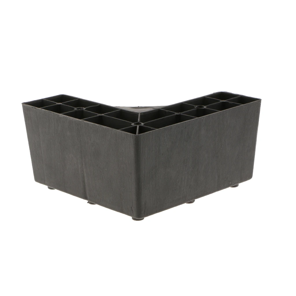 Universal Sturdy Plastic Sofa Legs Ottoman Plinth Wardrobe Cupboard Bed Legs 15cm