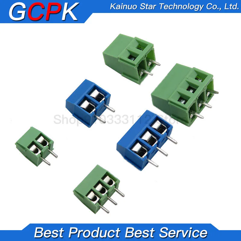 20 шт./лот Φ 3P KF128 винт 2 контакта 3 5 0 мм прямой контакт PCB винтовой клеммный блок