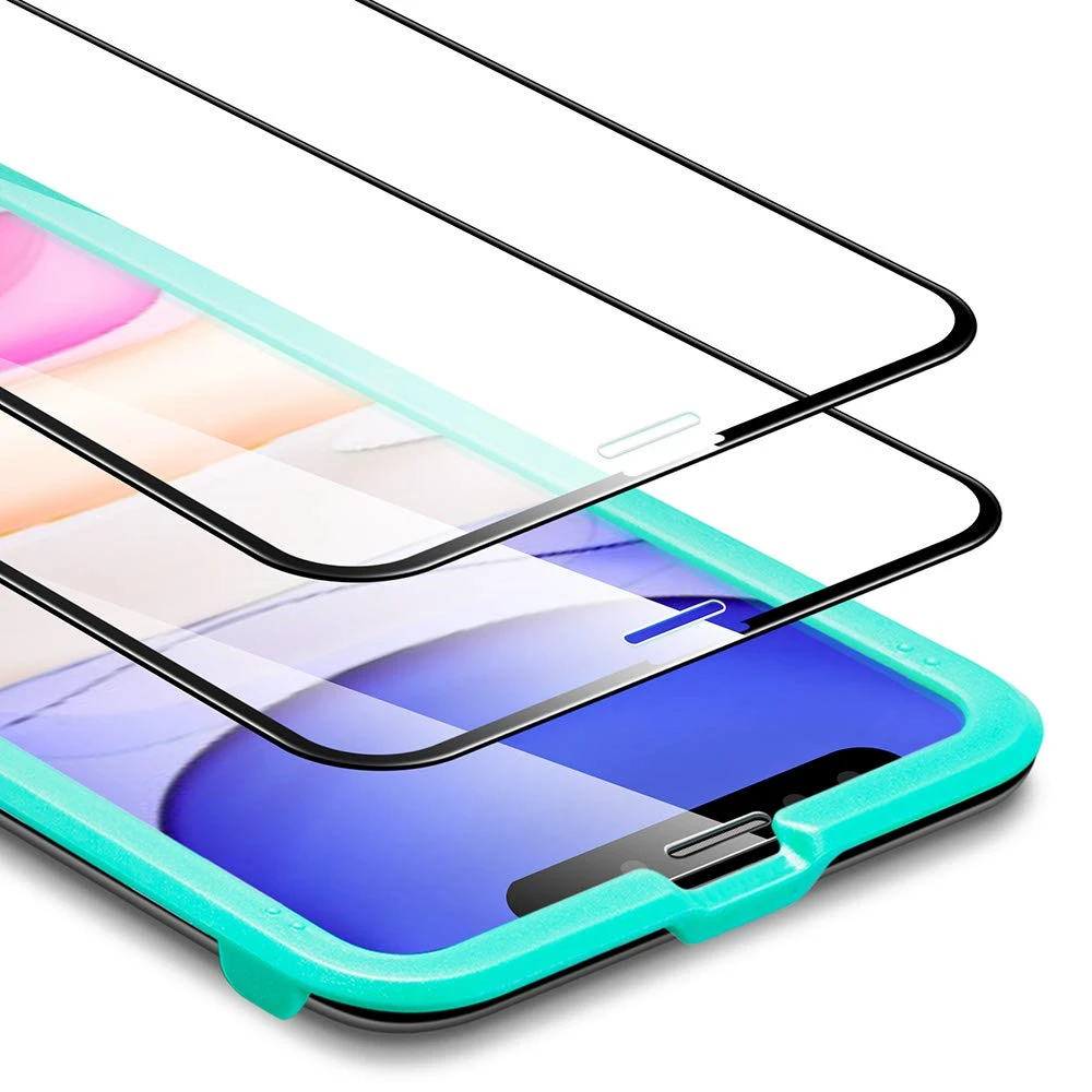 Полноразмерное закаленное стекло совместимое с iPhone 11 2019 защита для экрана [2