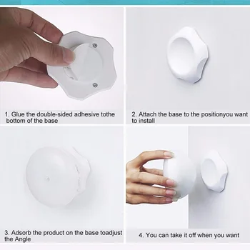 

Stairway USB Charging LED Night Lamp Wall Mounted Garage Magnetic Suction Corridor 360 Degree Rotation Motion Sensor Cabinet