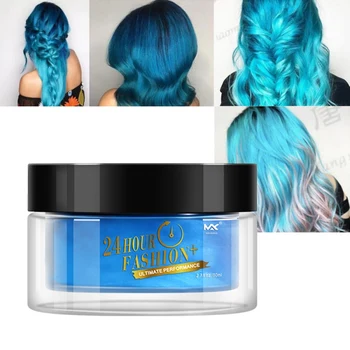 

Hair Coloring Wax Disposable Hair Dye Mud No Stimulation Non-toxic Multi-color Hair Dyed Cream Hot Sale