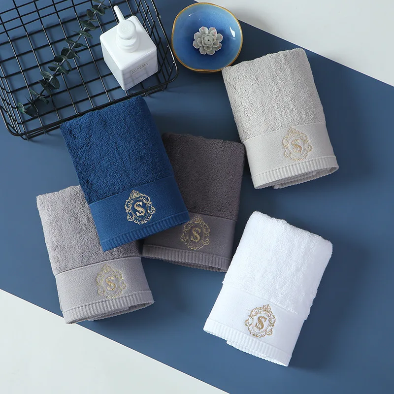 Description Picture 4 of itemNew High-grade 100% Cotton Luxury Face Bath Towel Set Soft Five Star Hotel Towels for adults Serviette sets 40x78cm