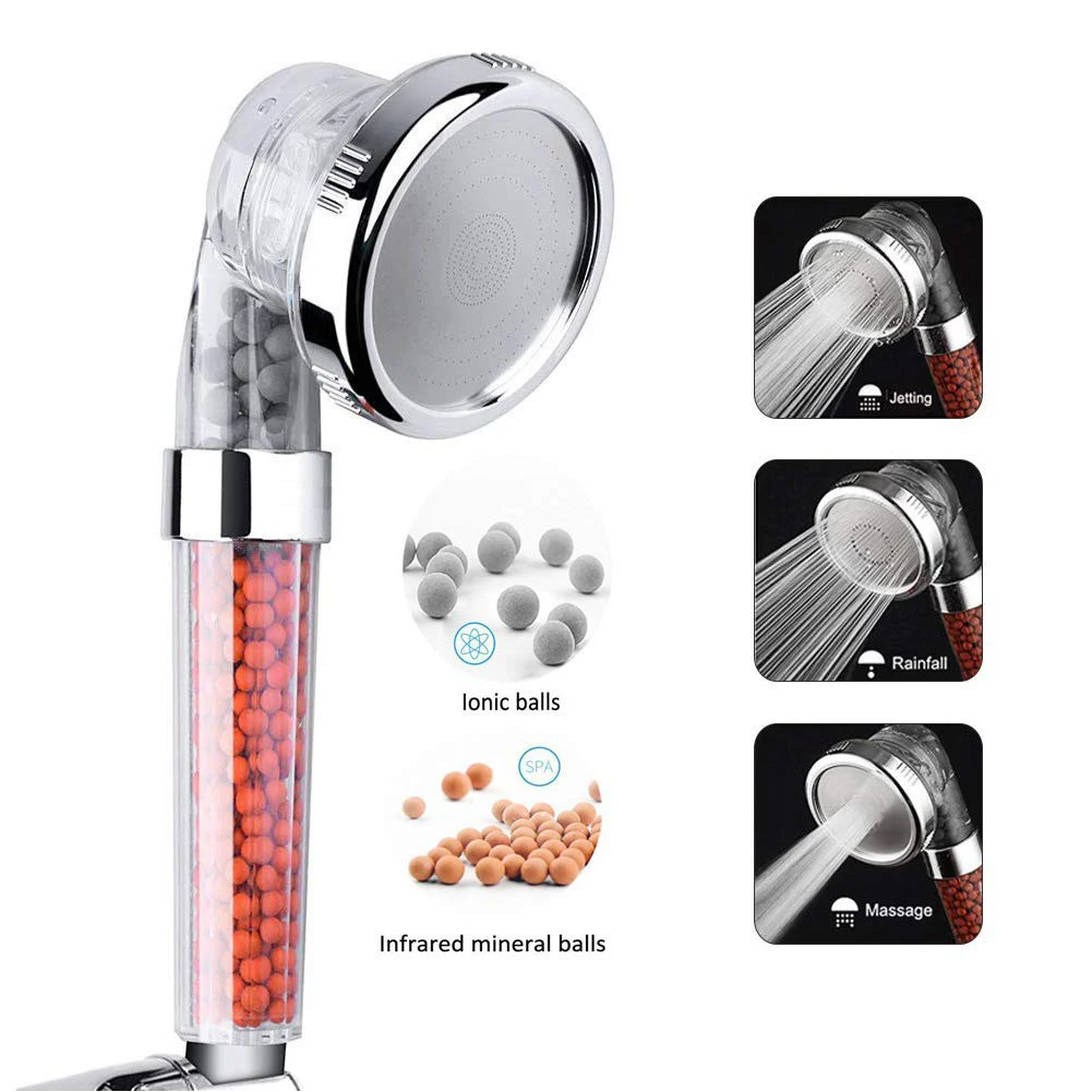 

High Pressure Handheld Shower Head Universal Shower Head Size Connect Water Saving High Pressure SPA Massage Shower Head