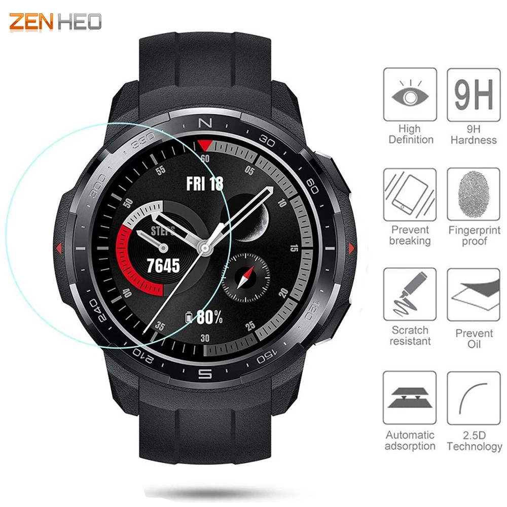 

Tempered Glass Protective Film For Huawei Honor Watch GS Pro Anti-scratch Screen Protector Film