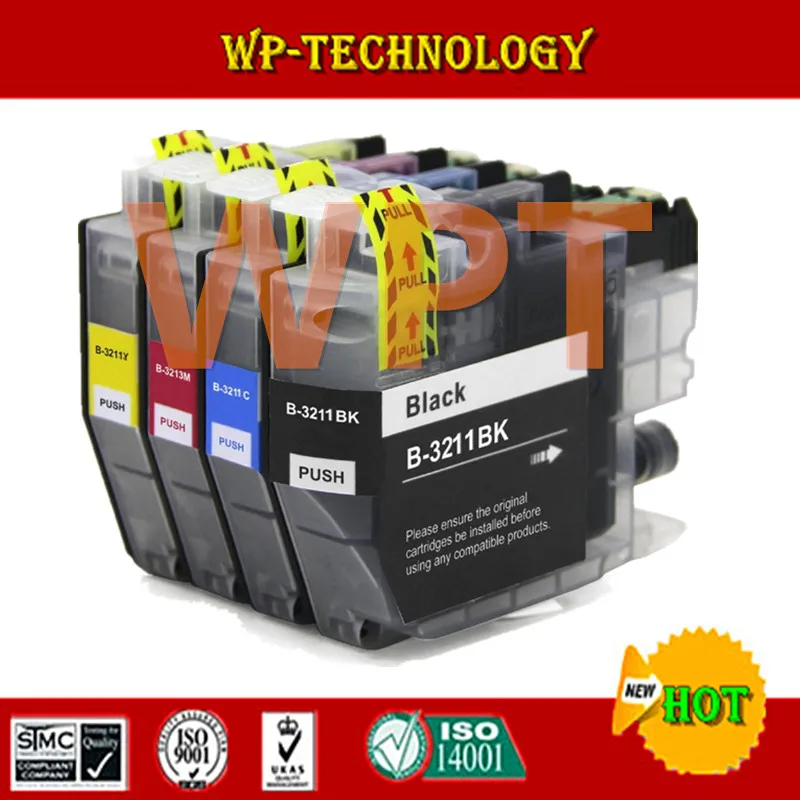 1 Set ( 4PCS ) Картридж для Brother LC3211 костюм для Brother DCP-J772DW DCP-J774DW MFC-J890DW MFC-J895DW принтер Полный чернил - Цвет: 1 Set ( 4PCS )