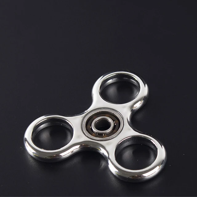 Luminous LED Light Fidget Spinner Smooth Bass Plating Transparent Change Hand Spinner Gyro Glow In the Dark Stress Relief Toys 6