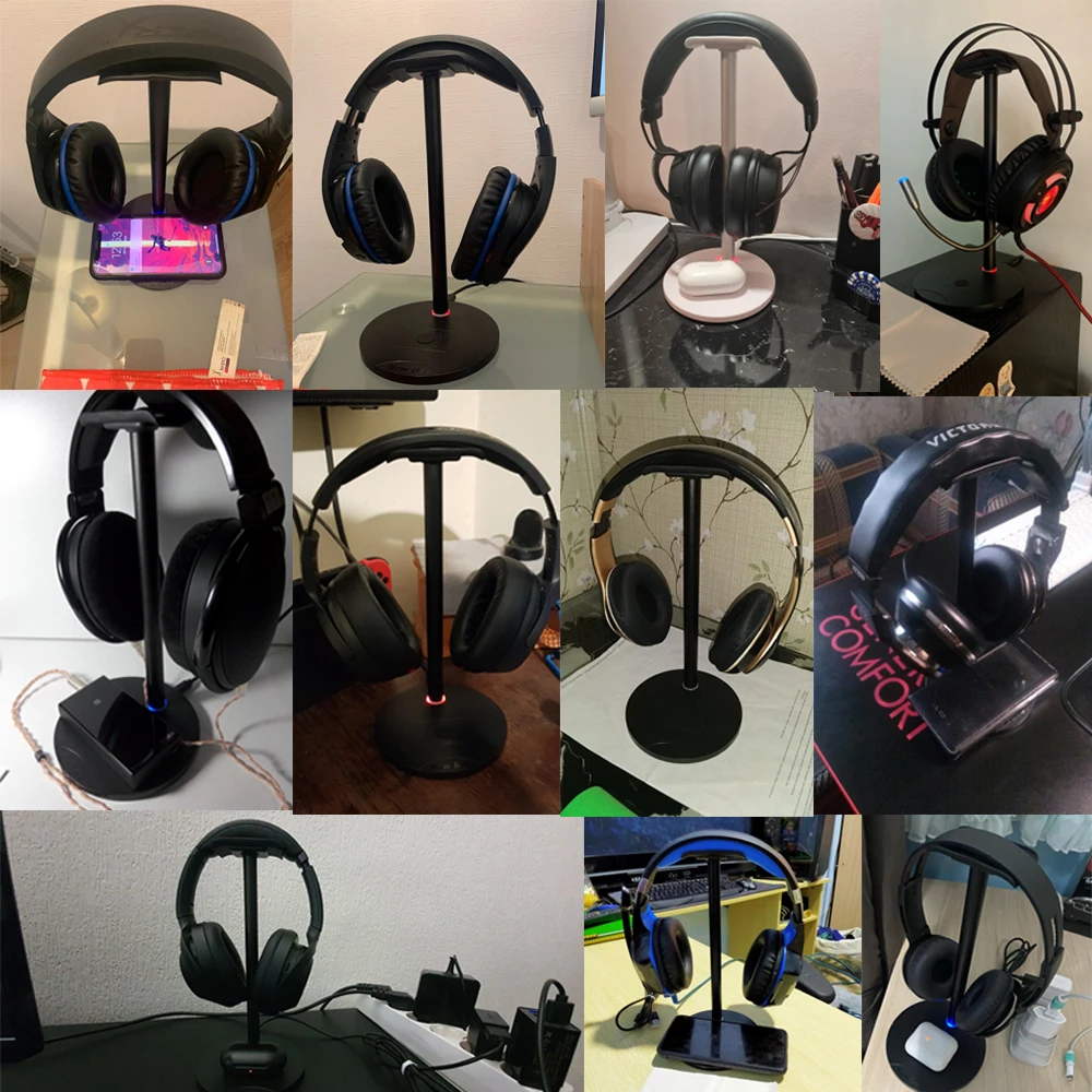 Original Fast Wireless Charging Headphone Stand metal 5W 7 5W 10W Fast Charging Speed Headset Holder with LED For All Qi Phone