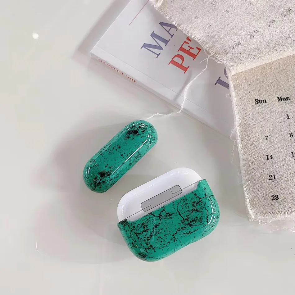 Чехол для наушников для Apple Airpods Pro, чехол с мраморным рисунком, силиконовый чехол для Apple Air Pods Pro 3, Наушники Earpods, зарядная коробка