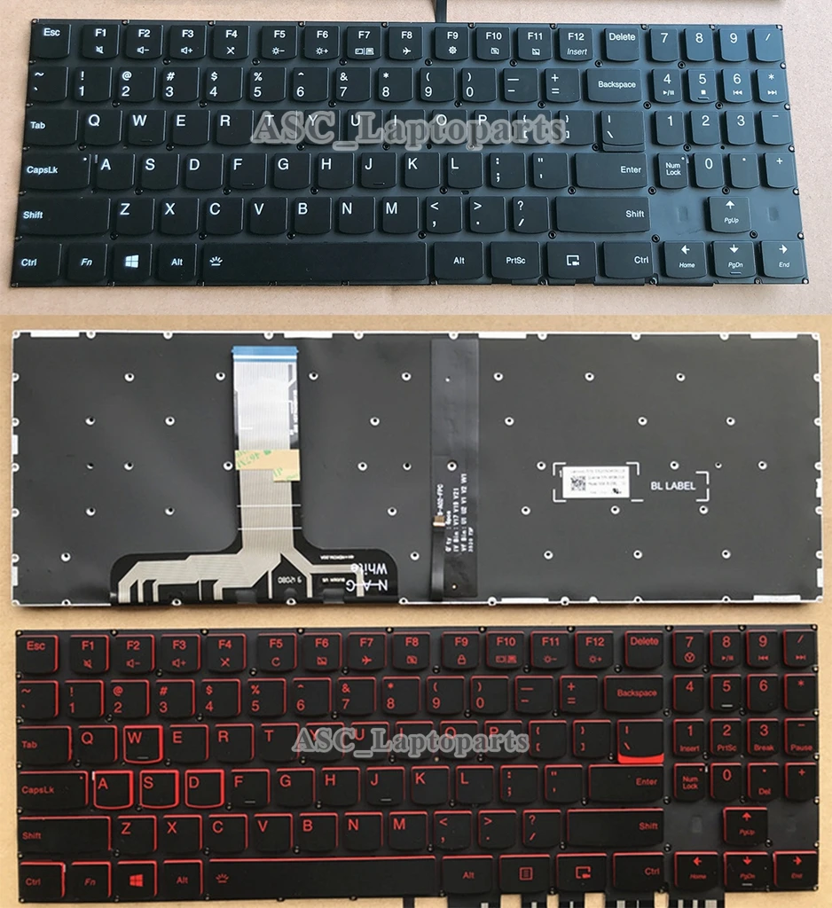 New Us English Qwerty Keyboard For Lenovo Legion Y540-17irh, Y540-17irh-pg0, , Y7000-2019 Black With Backlit Replacement Keyboards - AliExpress