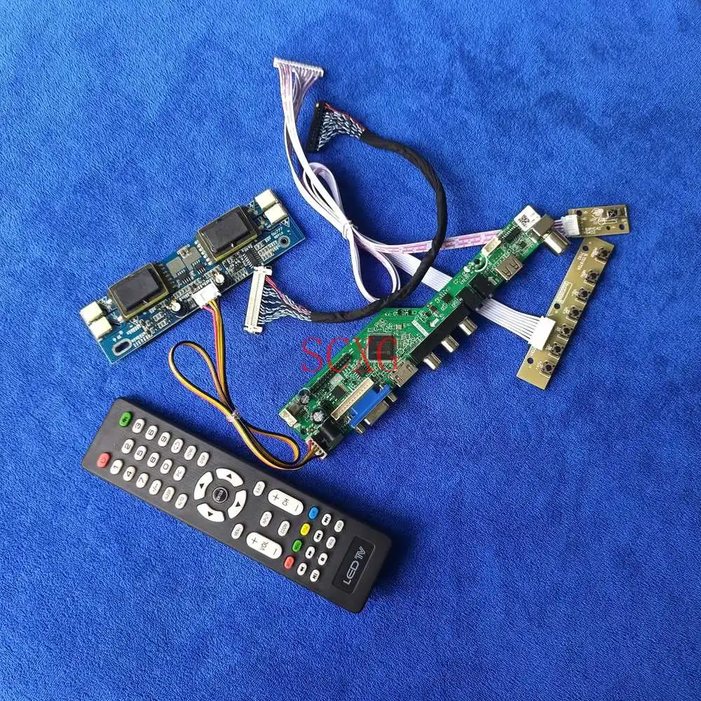Плата привода ЖК-экрана 30 Pin LVDS AV VGA USB HDMI-совместимый комплект аналоговый 4-CCFL