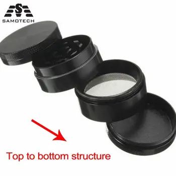 

SUBWTO 4-layer Aluminum Herbal Herb Tobacco Grinder Smoke Grinders Cigarette Accessories SUBTWO