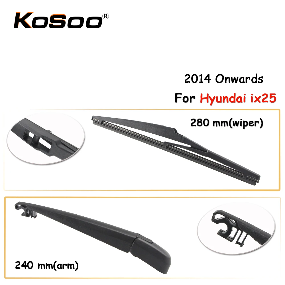 KOSOO Auto Rear Car Wiper Blade For Hyundai ix25,280mm 2014 Onwards