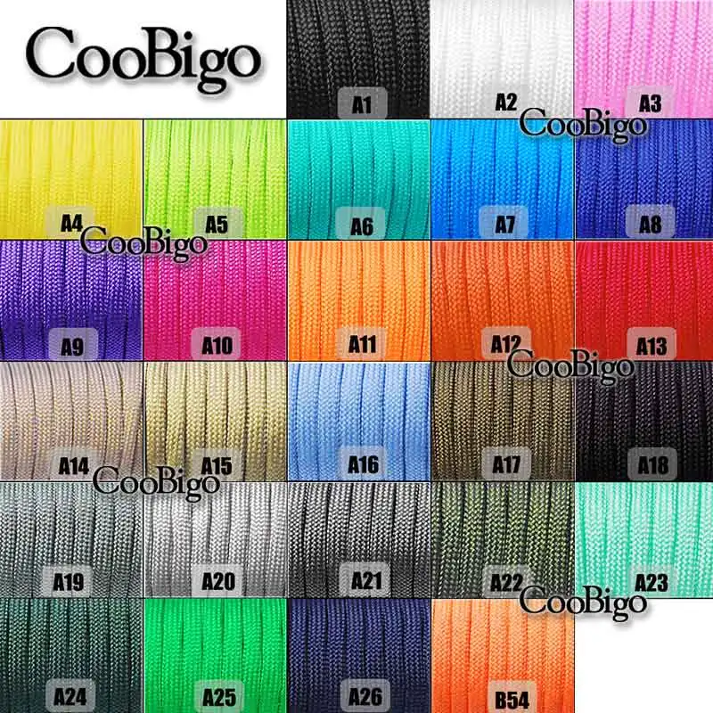 Parachute cord lanyard and paracord bracelets 1Pcs paracord 4mm for survival