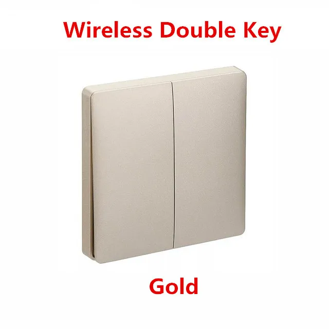 Gold double wireless Xiaomi Aqara настенный выключатель Умный ZigBee нейтральный и живой проводной светильник с дистанционным управлением беспроводной ключ настенный выключатель - Цвет: Gold double wireless