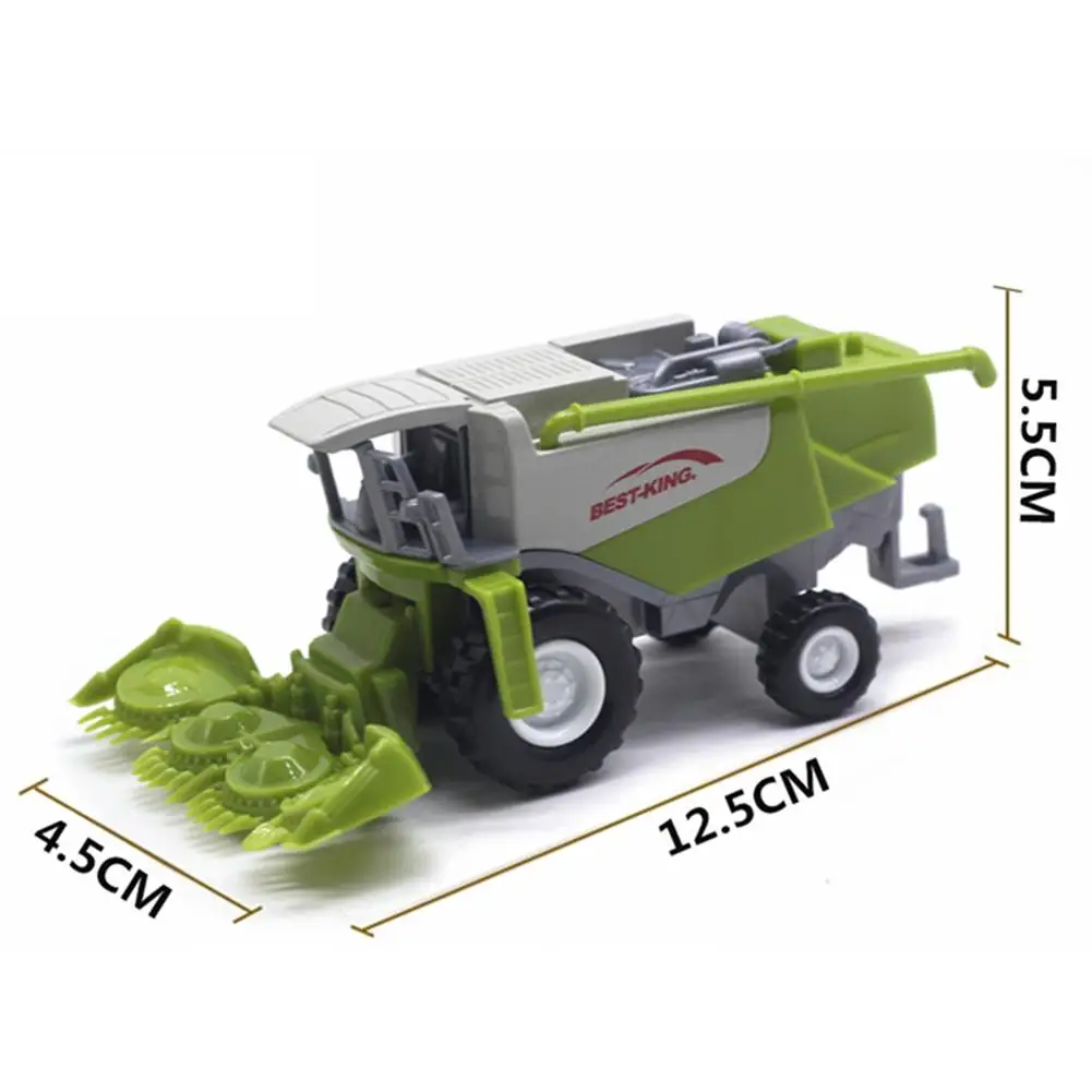 BT_ 1/50 Miniature Agricultural Harvester Farm Tractor Model Boys Toy Gift Sanwo 