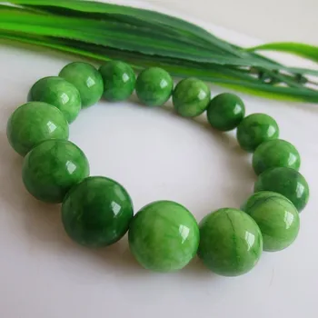 

Bangle Natural Jade Jewelry Round Beads gemstone bracelet Emerald jade jadeite bracelet for men and women with certificate