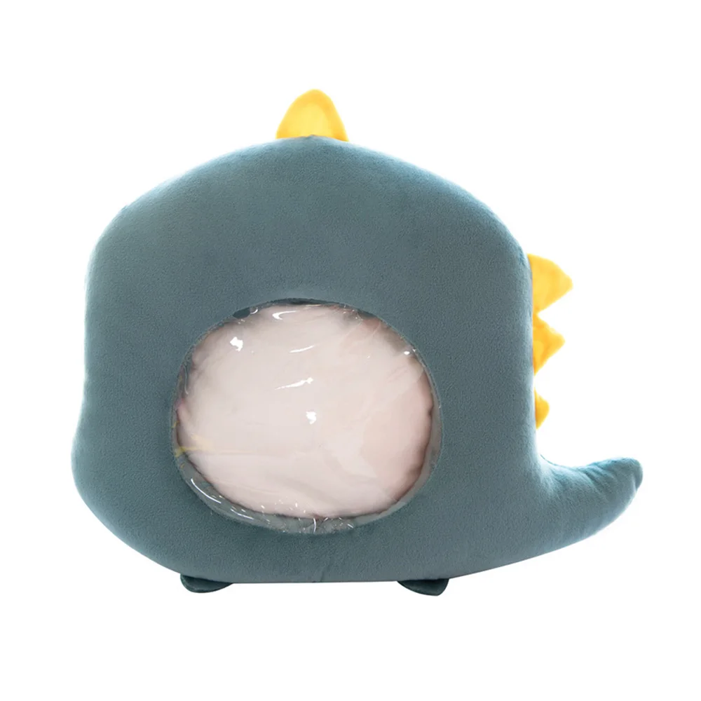 As Shown Visible Hand Warmer Plush Cushion Toy For Playing Mobile Phone In Winter Cartoon Cotton Pillow Transparent Visible Surface Sozzy - Цвет: As Shown